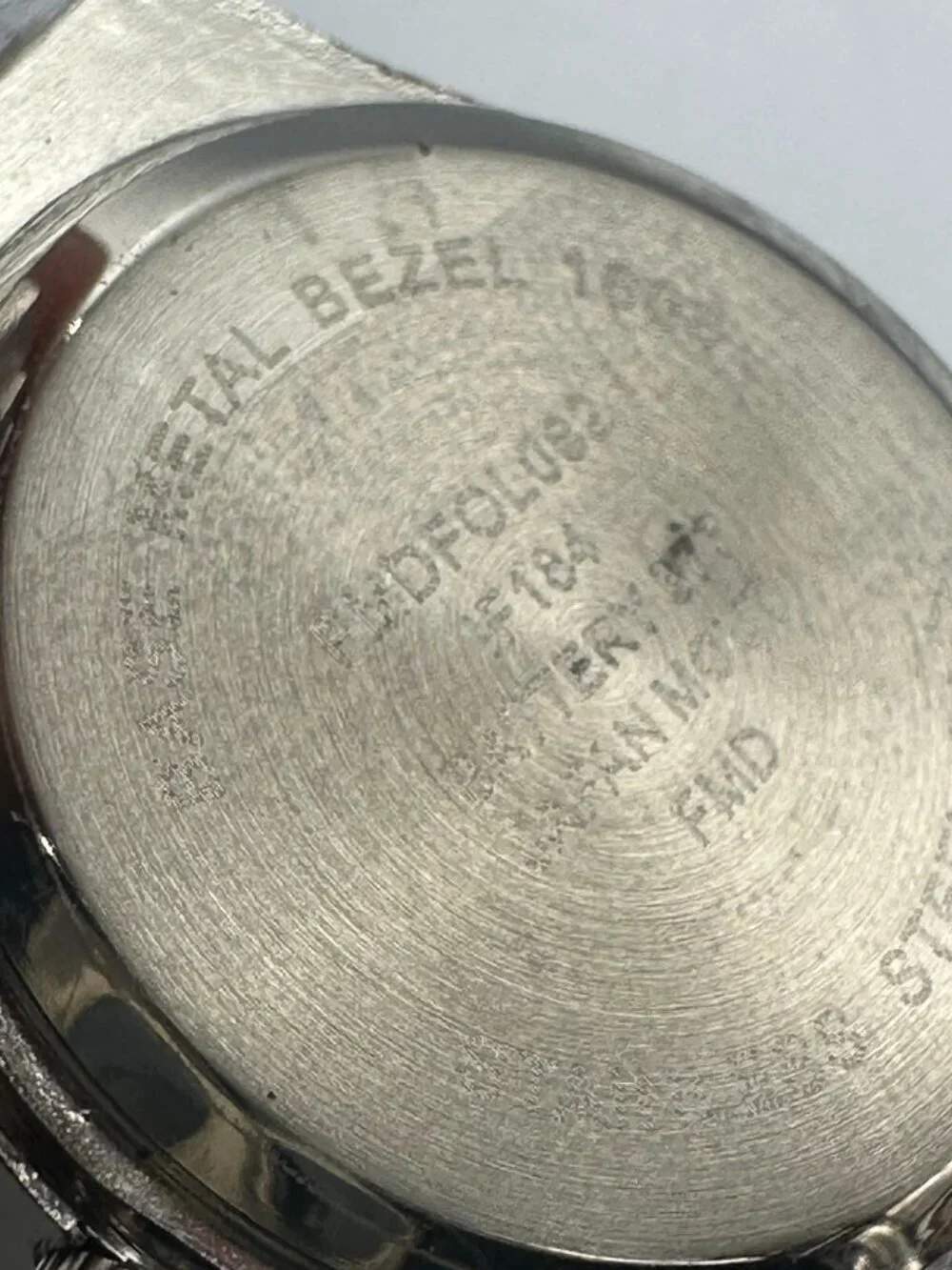 3/$30 Folio Watch Women Silver Tone Crystal Bezel Round Dial 31MM 7.5 Inch